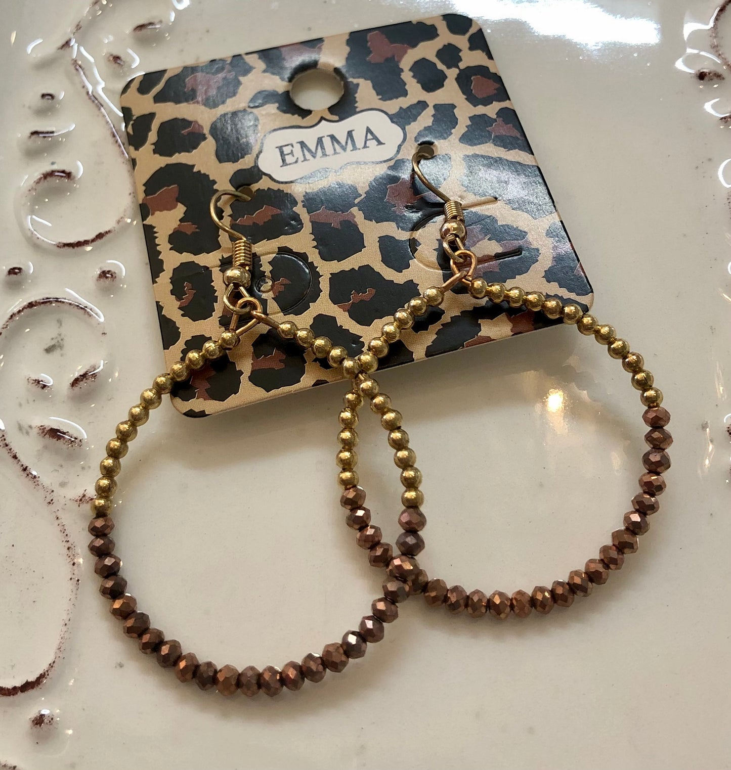 Beaded Hoop Earrings