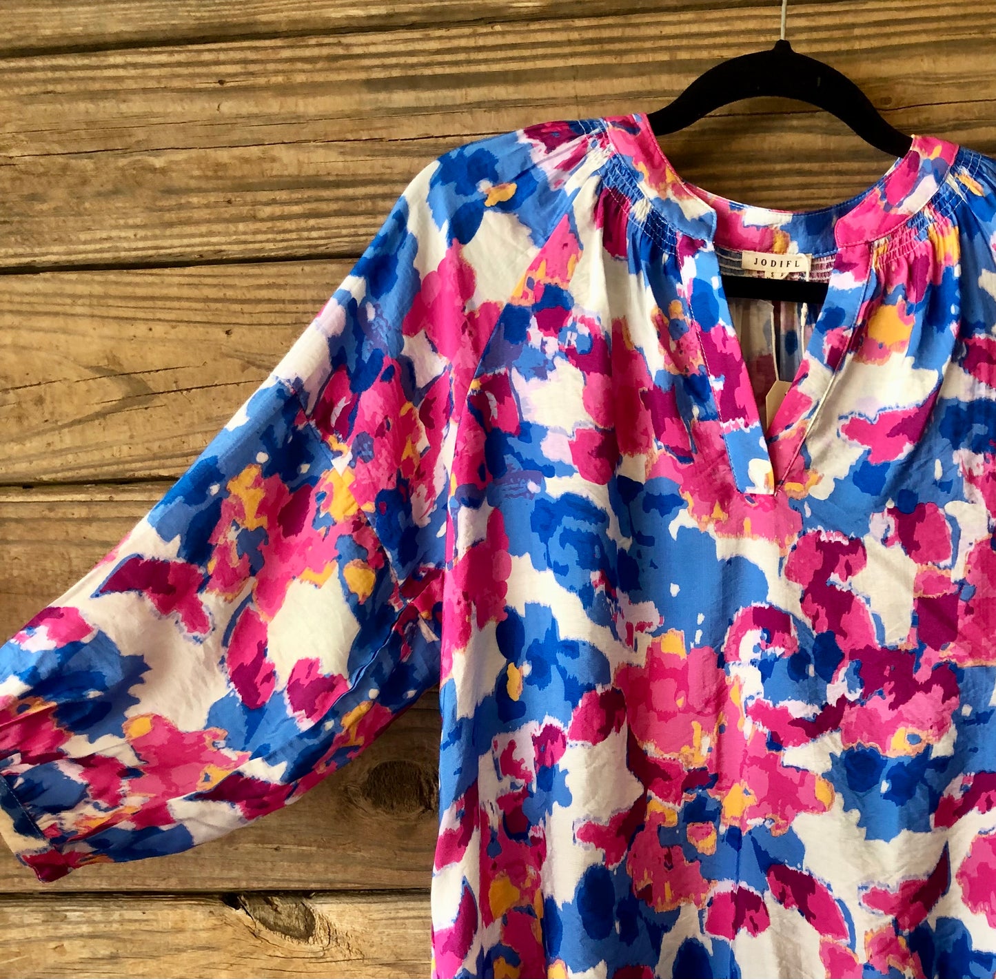 Royal Blue Floral Top