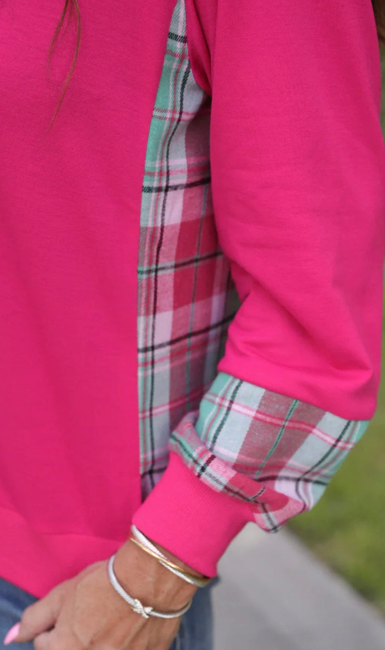 Plaid Pullover