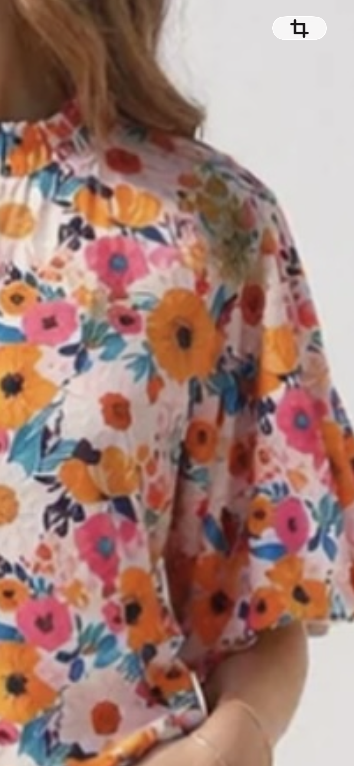 Floral Party Ruffle Top