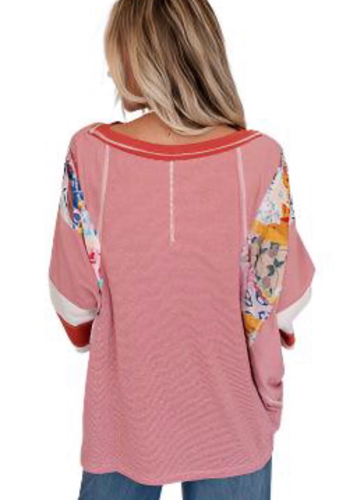 Skinny Striped Patchwork Top