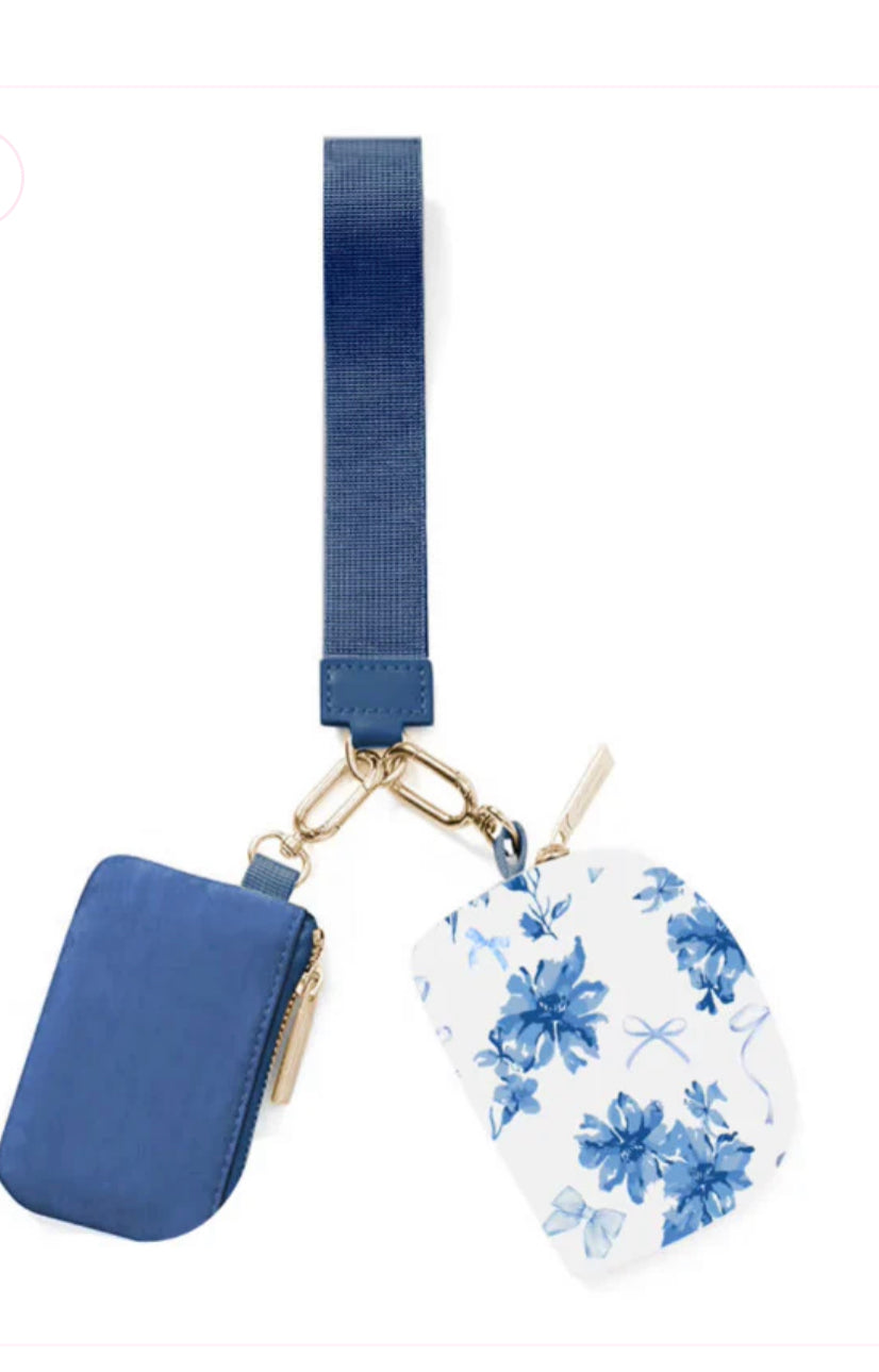 Blue Ivy Double Pouch Wristlet