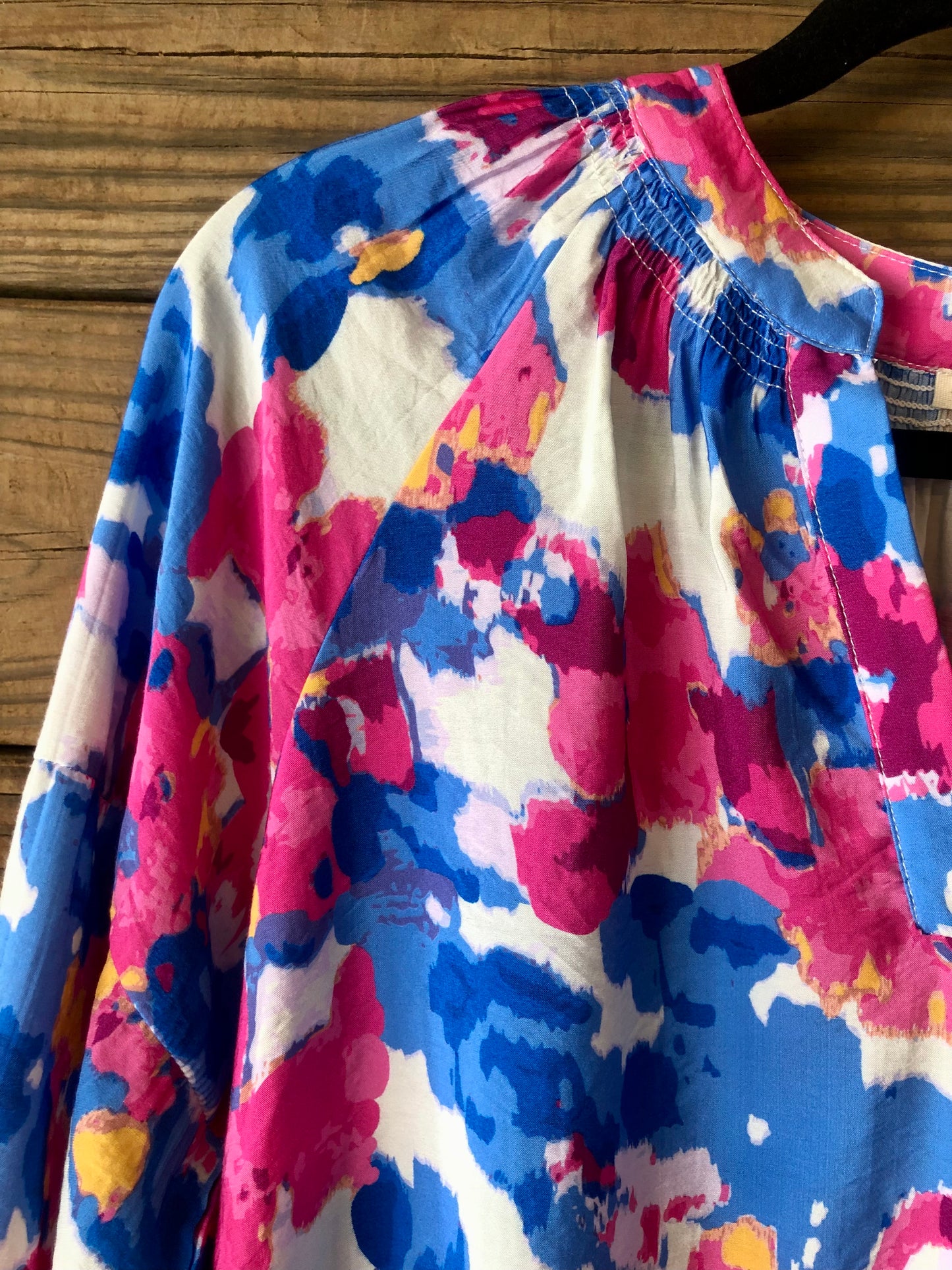 Royal Blue Floral Top