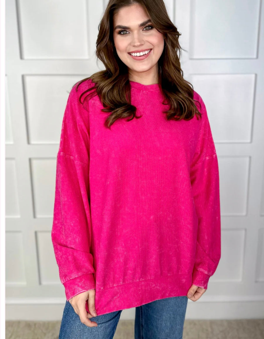 Corded Crew Pullover