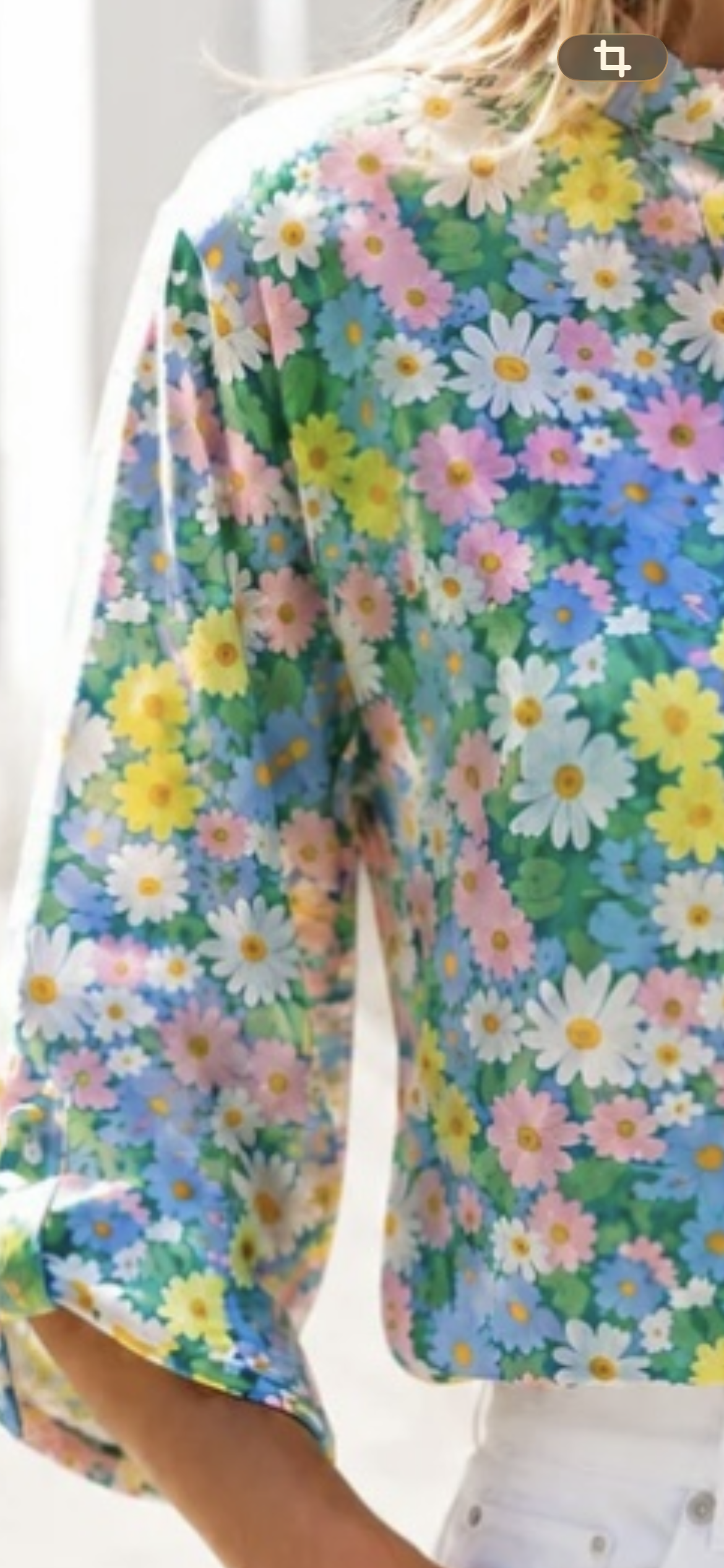 Darling Daisy Floral V Neck Top