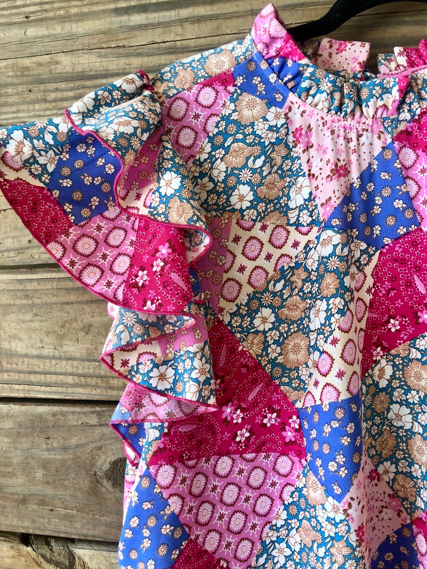 Patchwork Top Pink