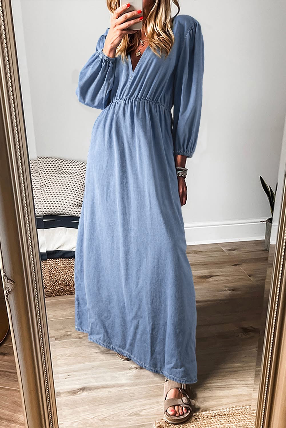 Denim Maxi Dress