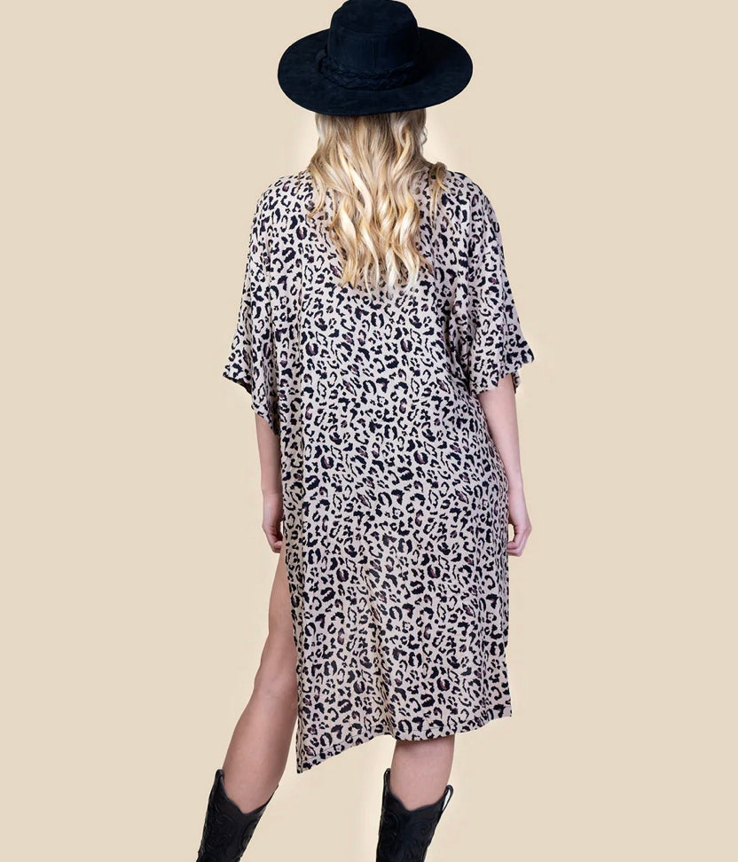Animal Print Duster