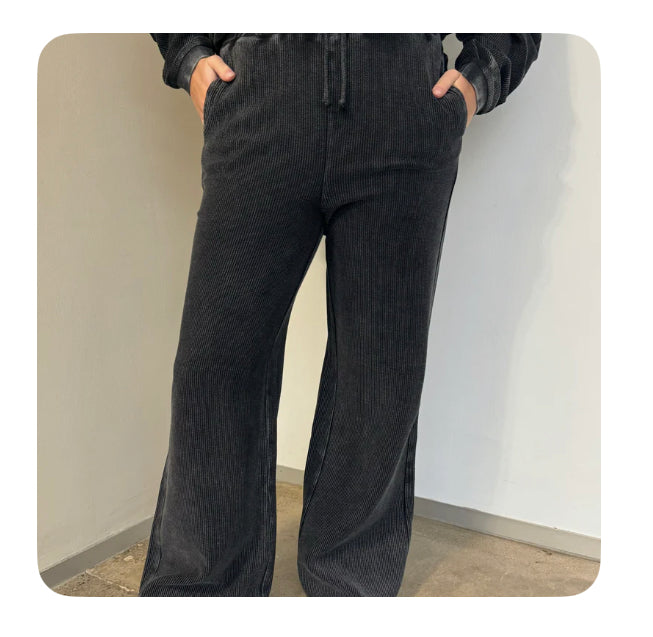 Corded Wide Leg Pants