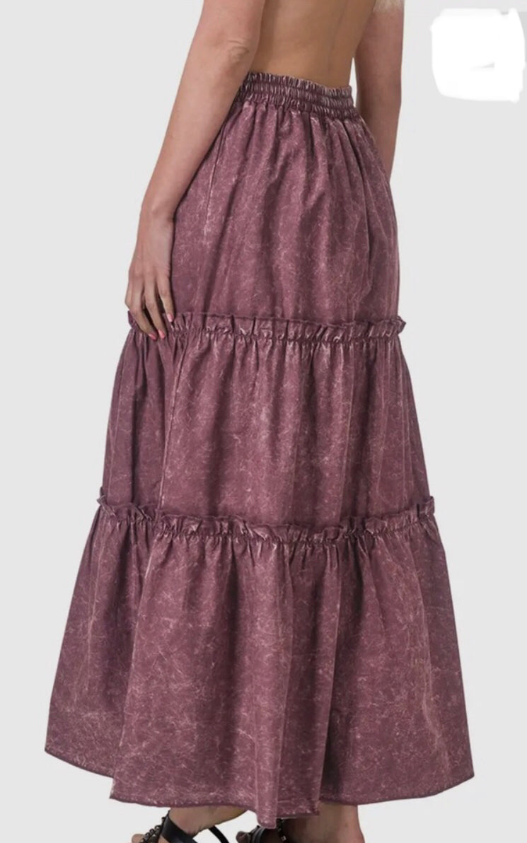 Maxi Tiered Ruffle Skirt