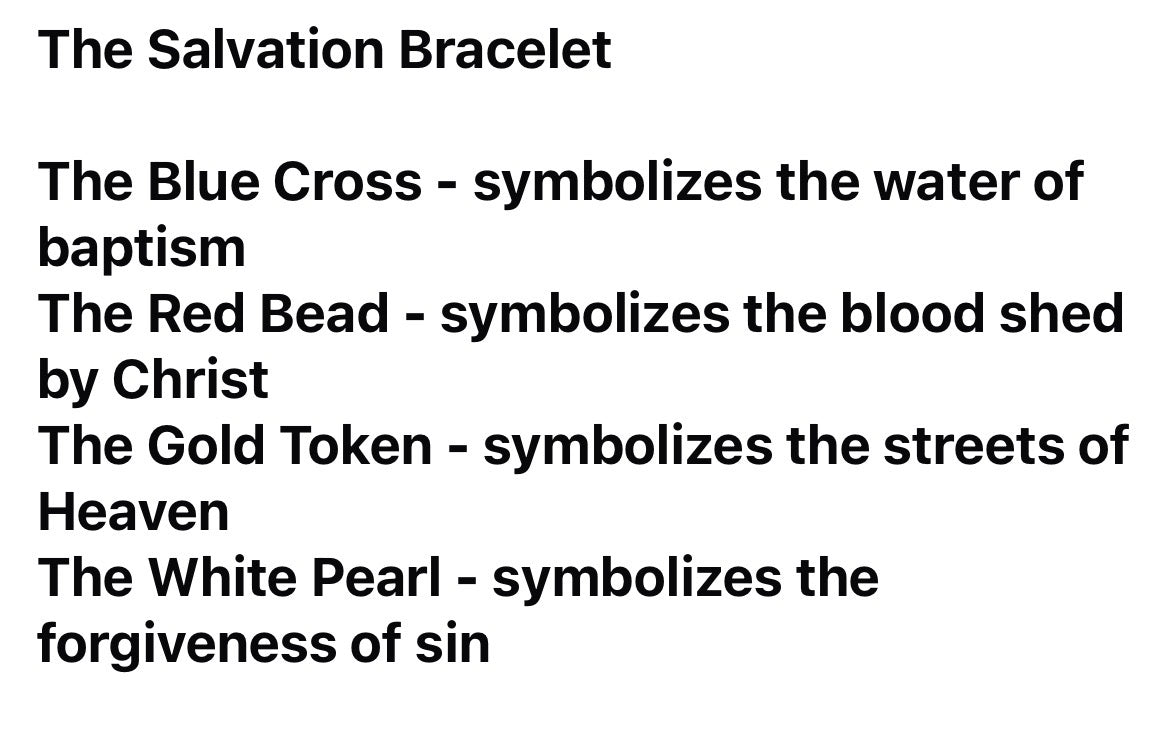 Salvation Faith Bracelet