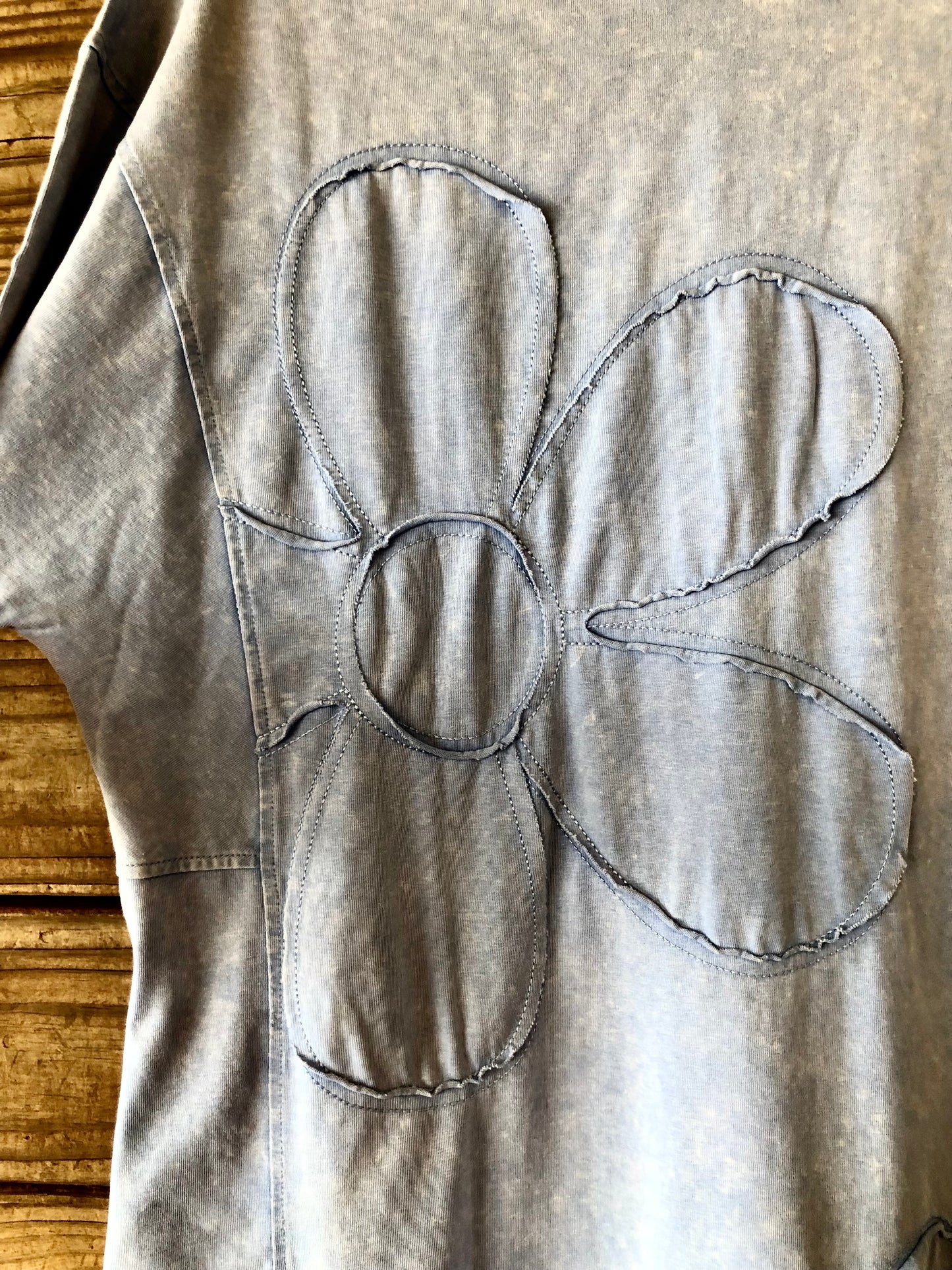 Flower Appliqué Dress