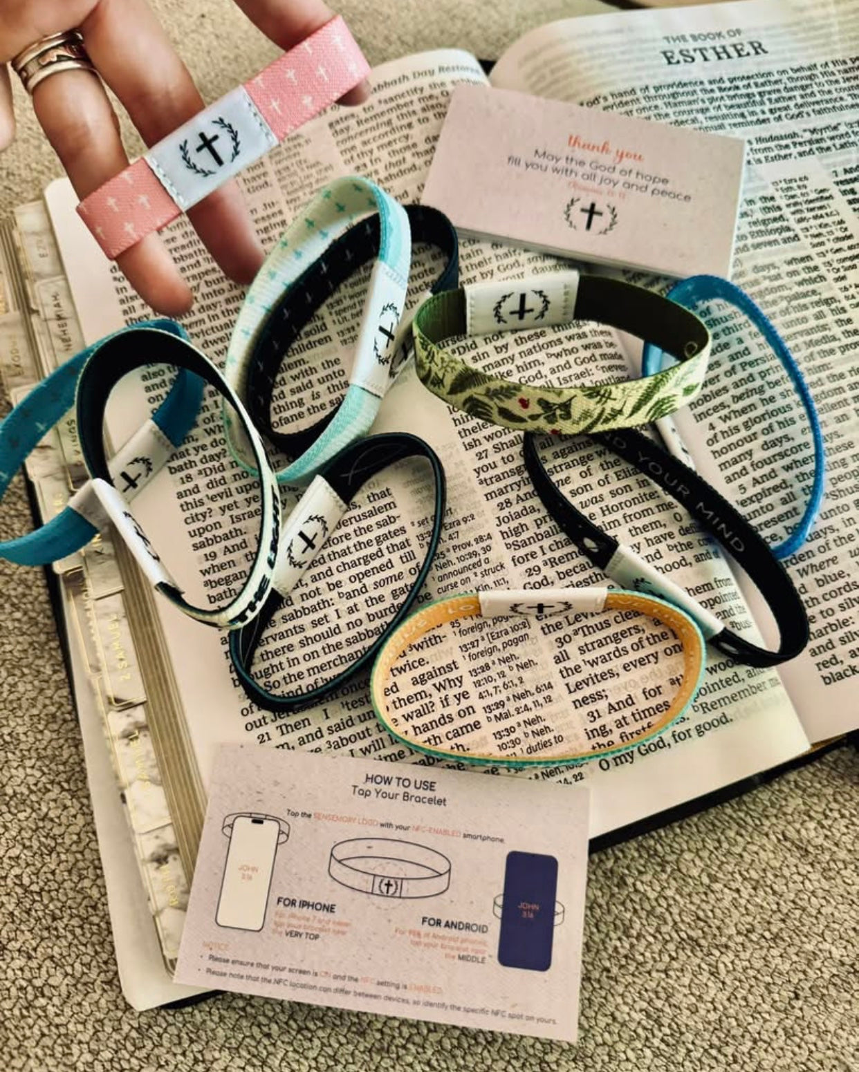 Scripture Tap Bracelet