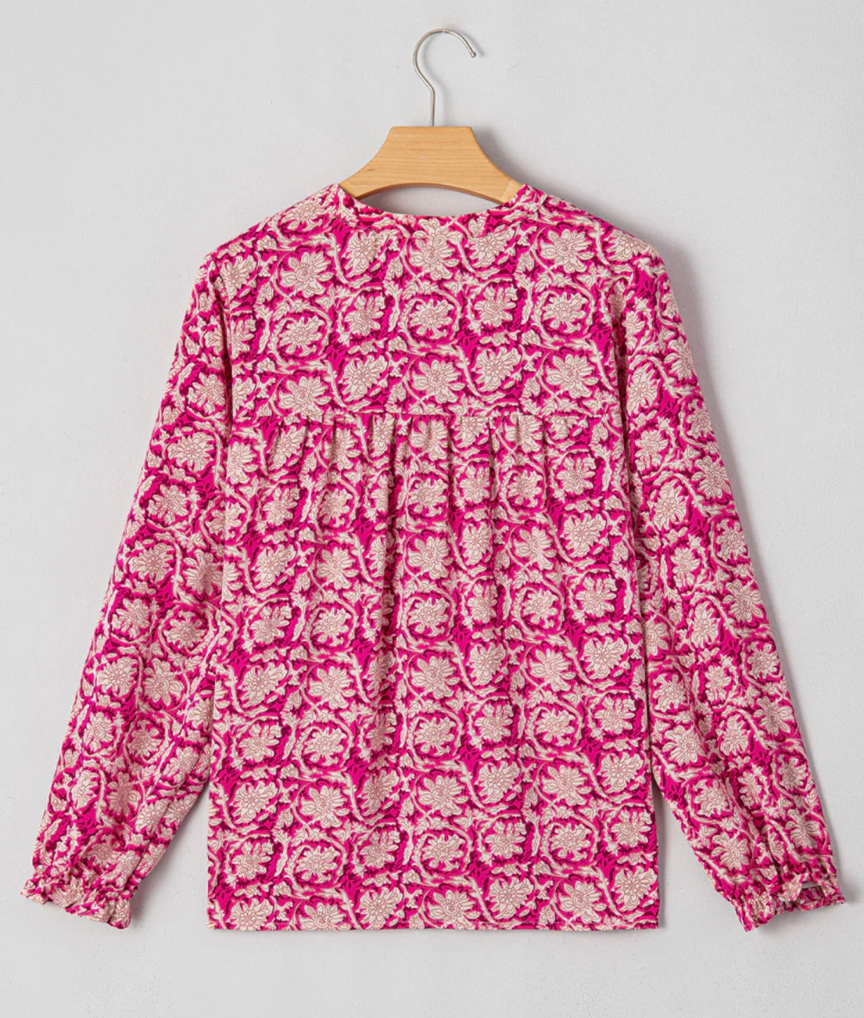 Hot Pink Floral Top