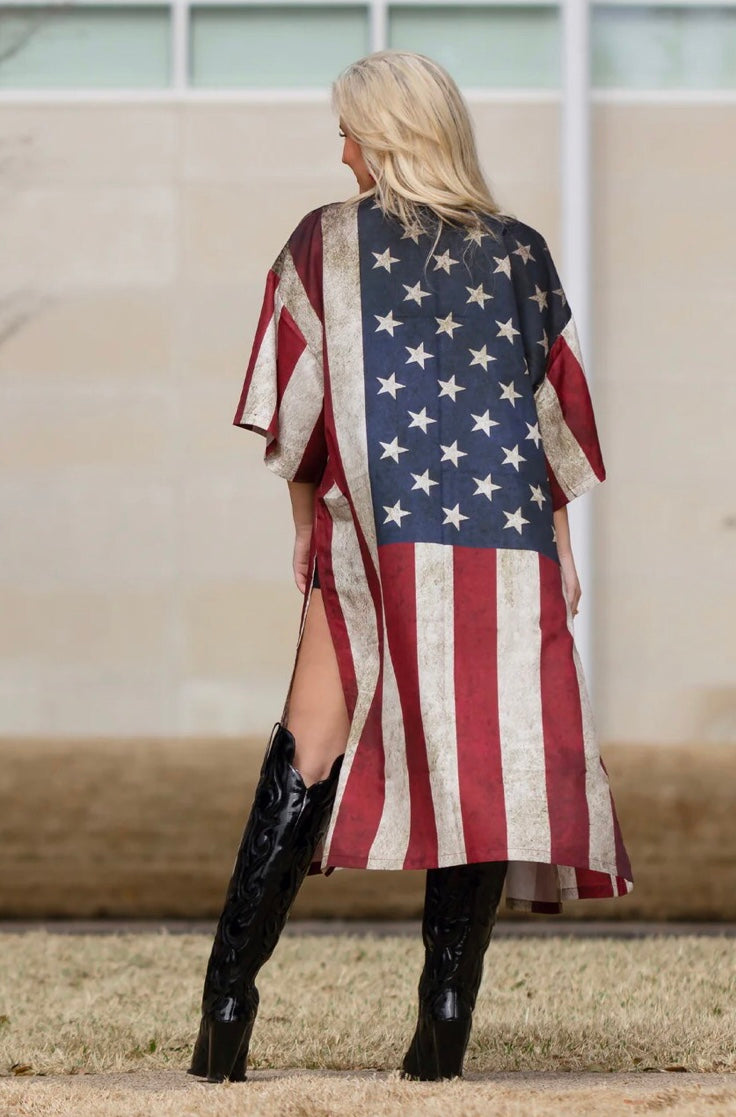 American Flag Kimono