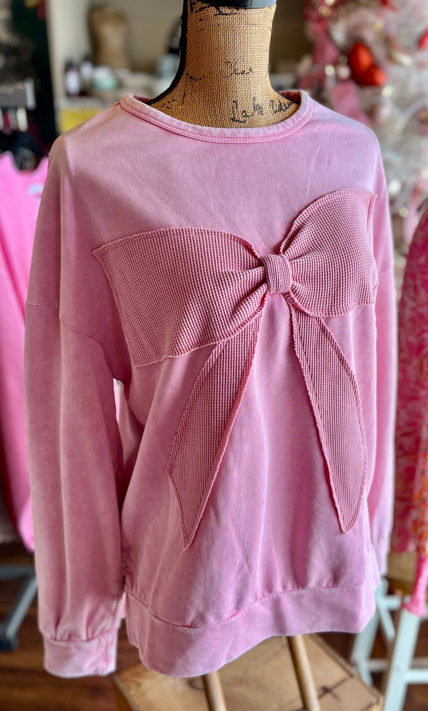 Pink Bella Bow Pullover