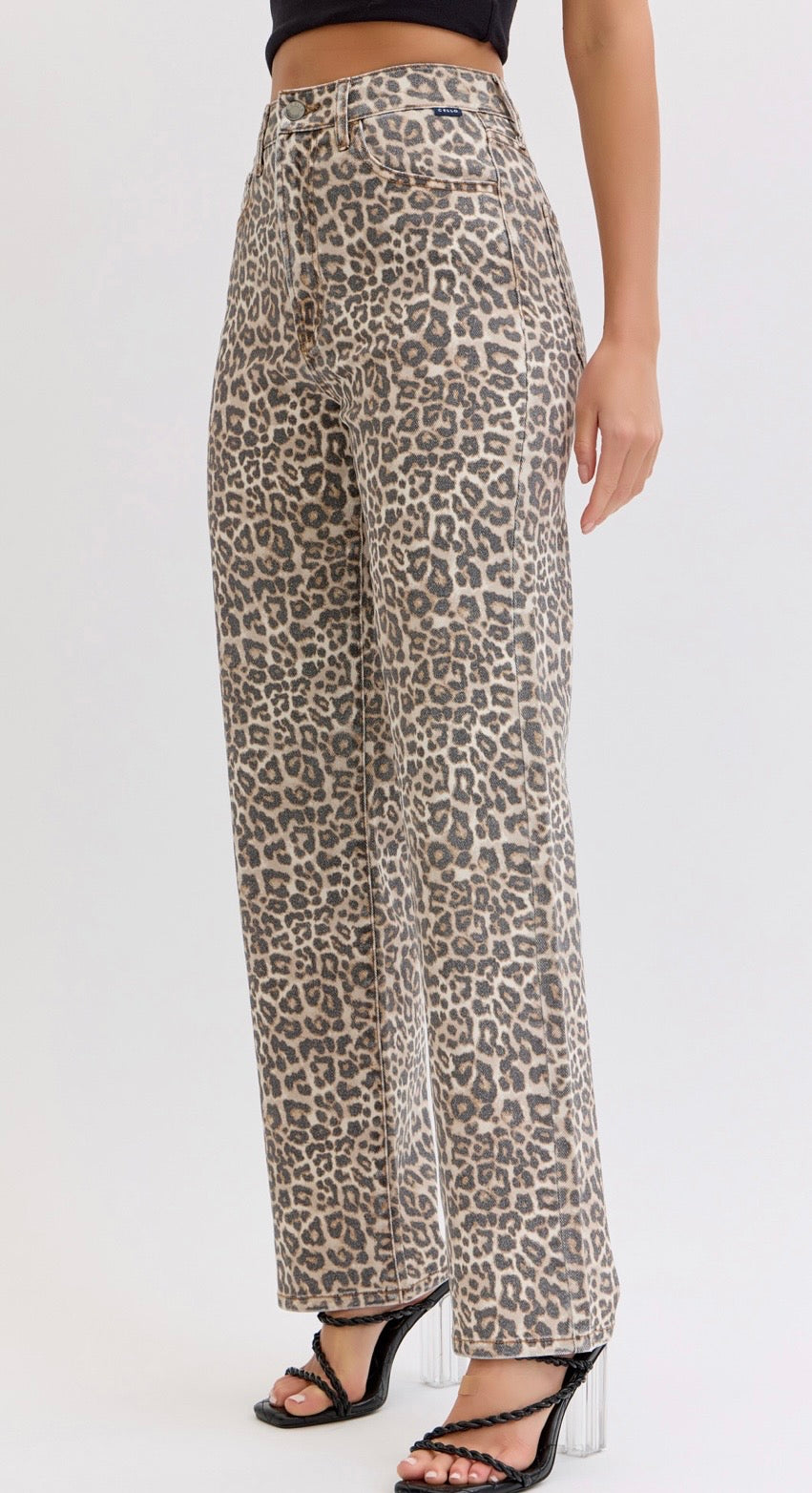 Cello Leopard Wash High Rise