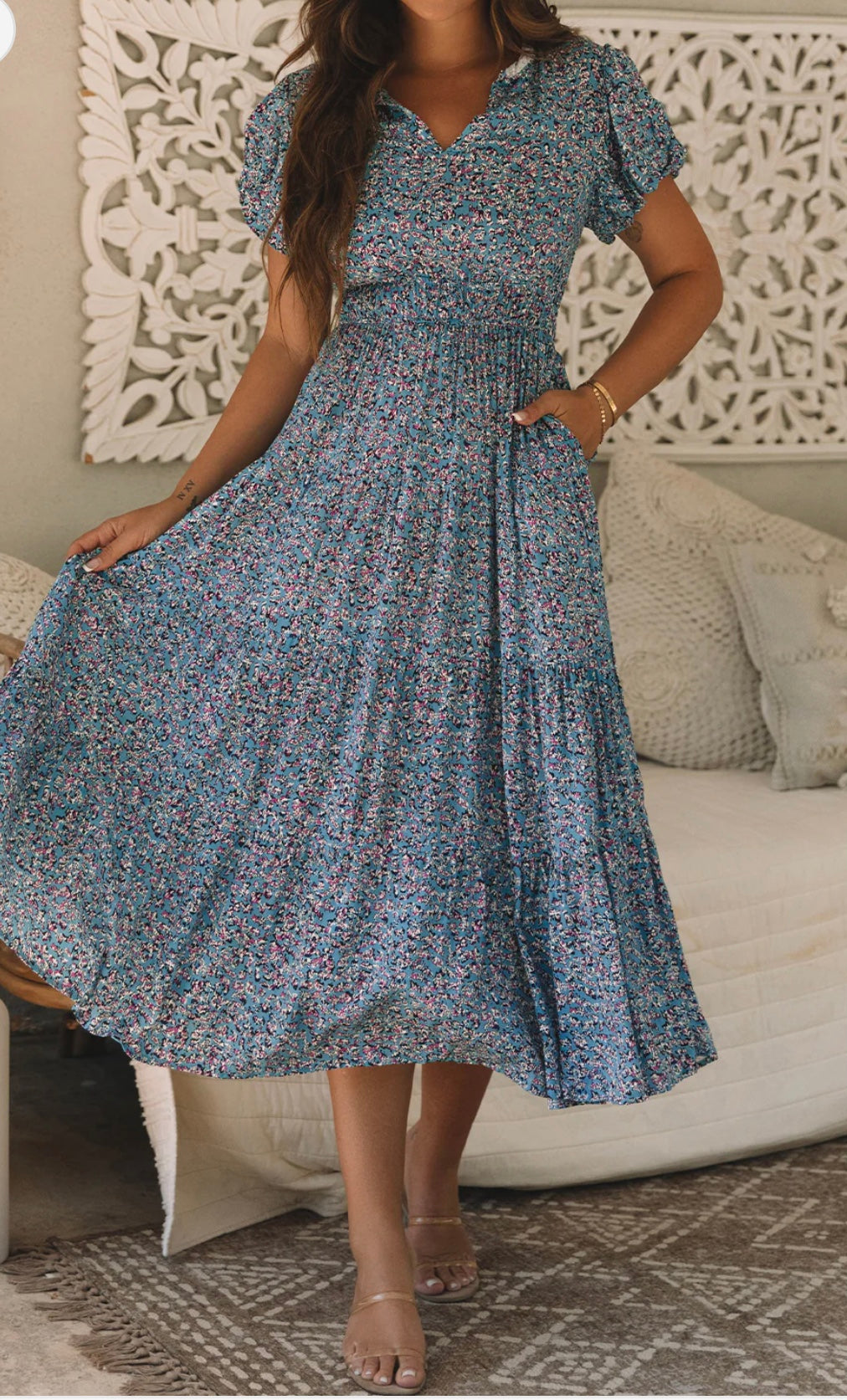Violet Valley Tiered Maxi Dress