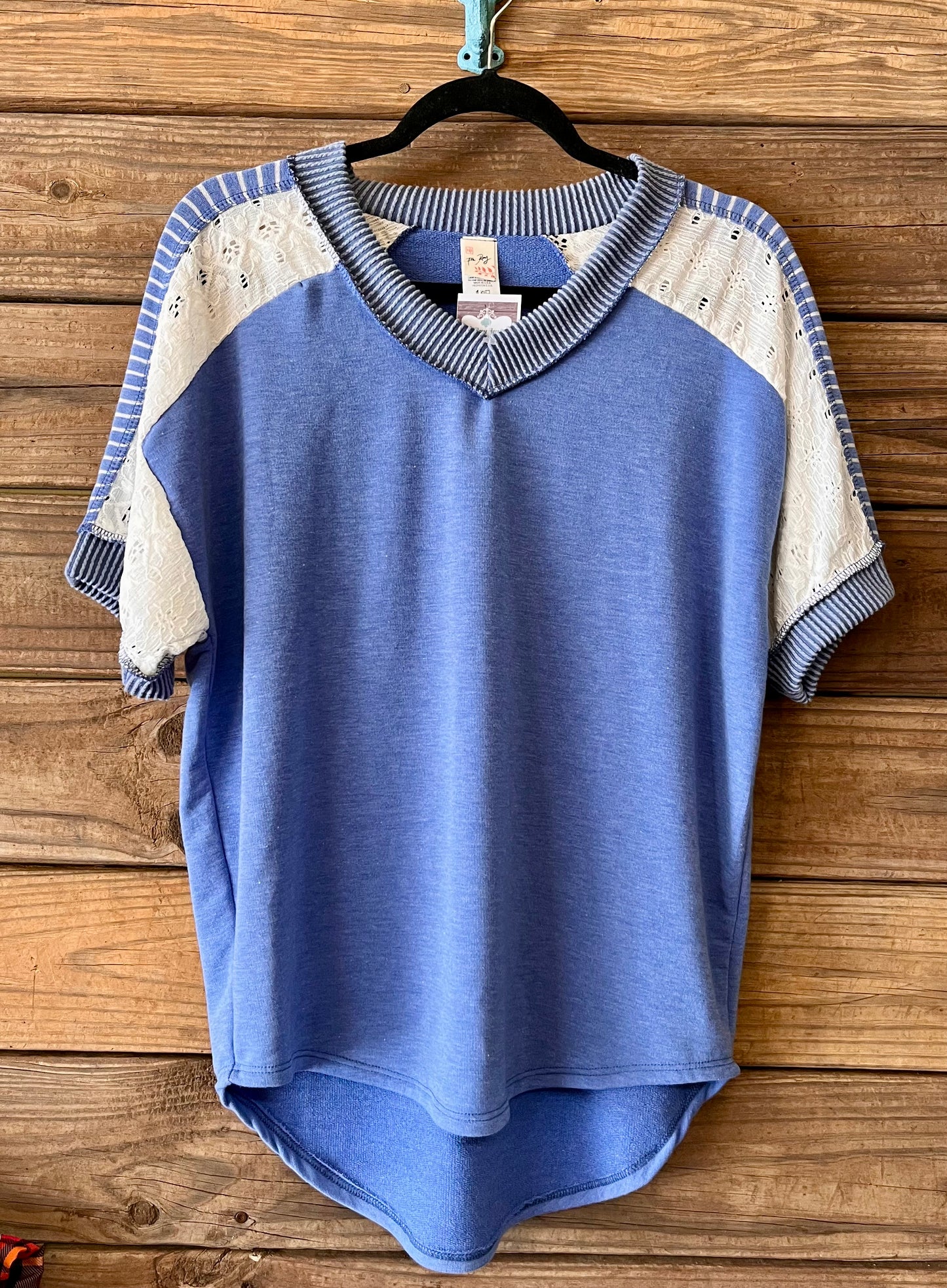 Blue Skies Multi Pattern Top