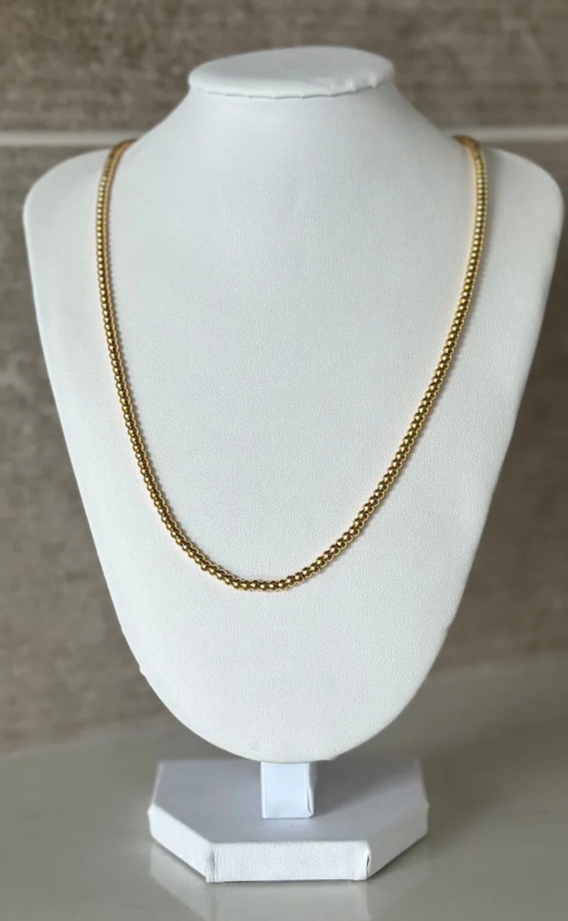 Gold Beaded Necklace