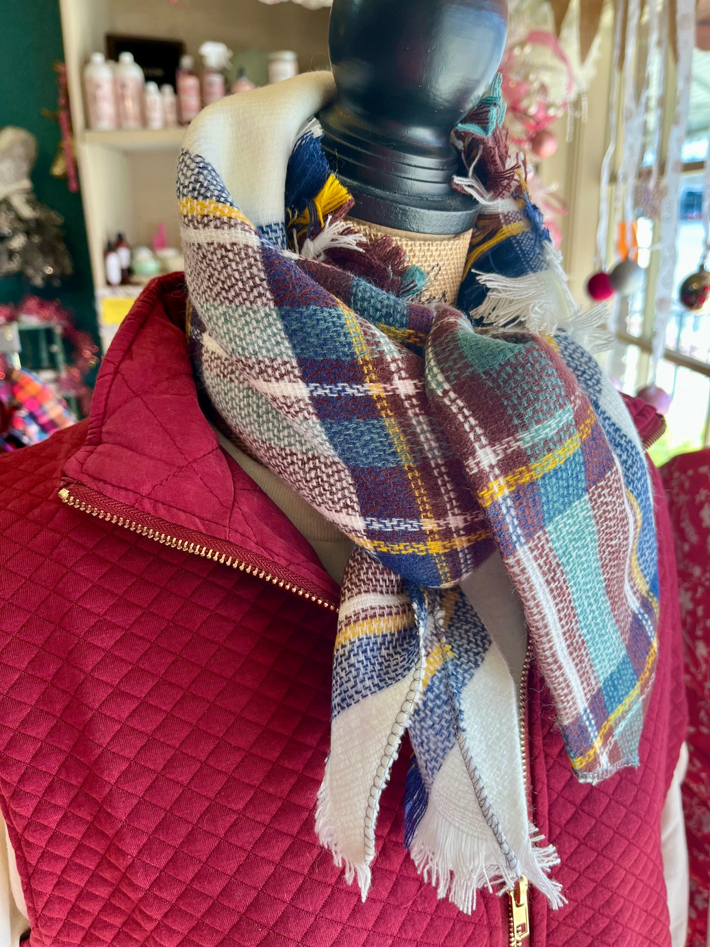 Cozy Plaid Scarf