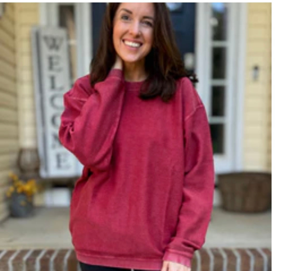 Corded Crew Pullover