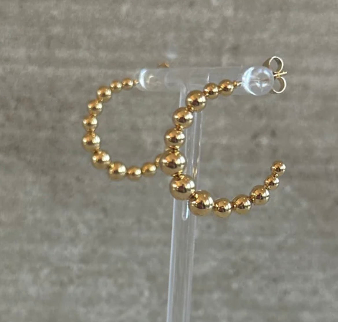 Beaded Hoop Earrings