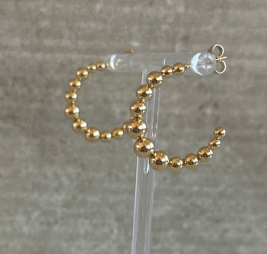 Beaded Hoop Earrings