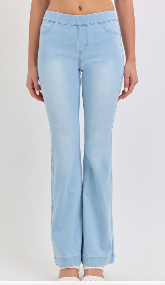 Cello Light Wash Flares Pull Ons