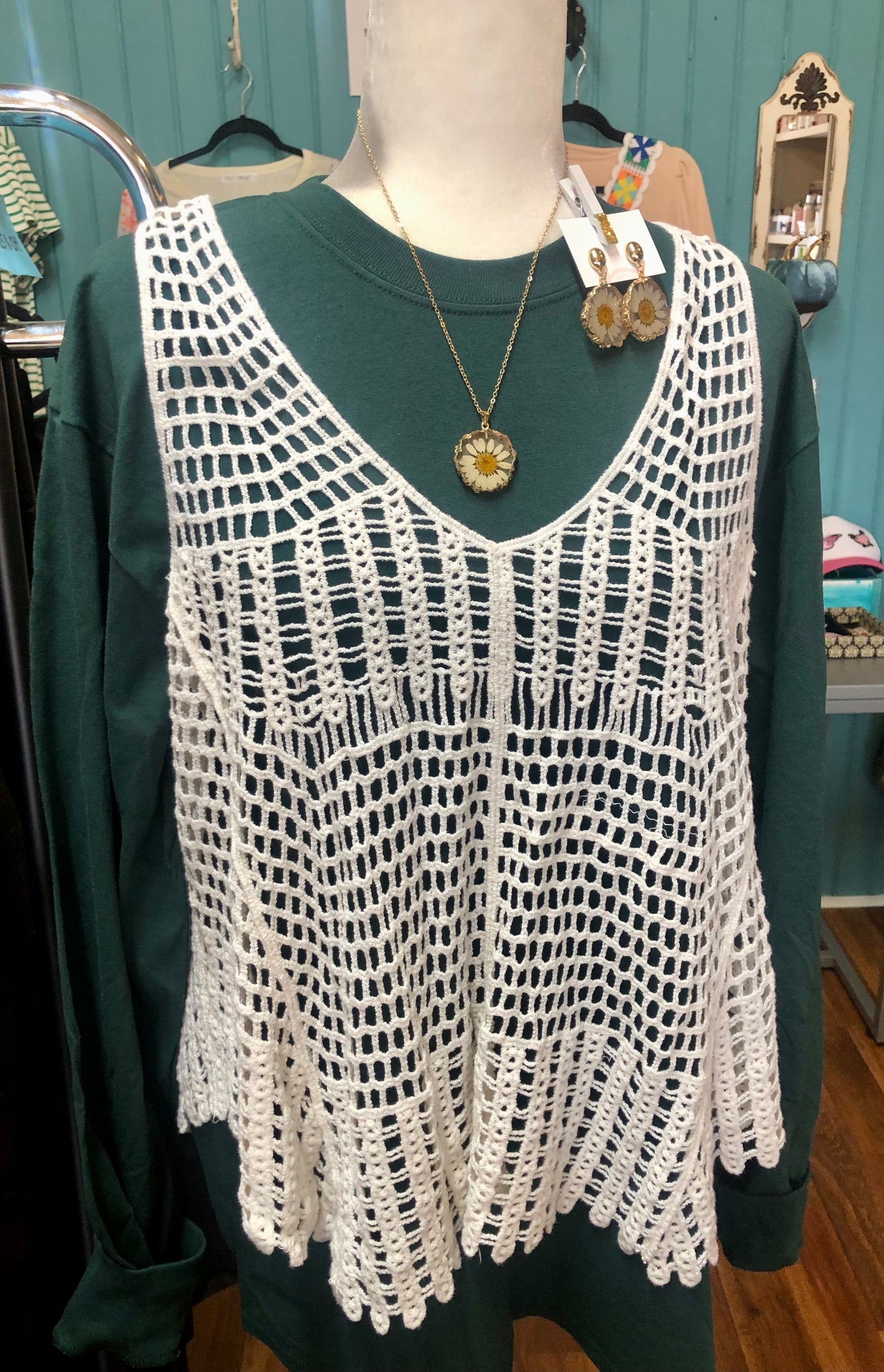 Crochet Flowy Vest