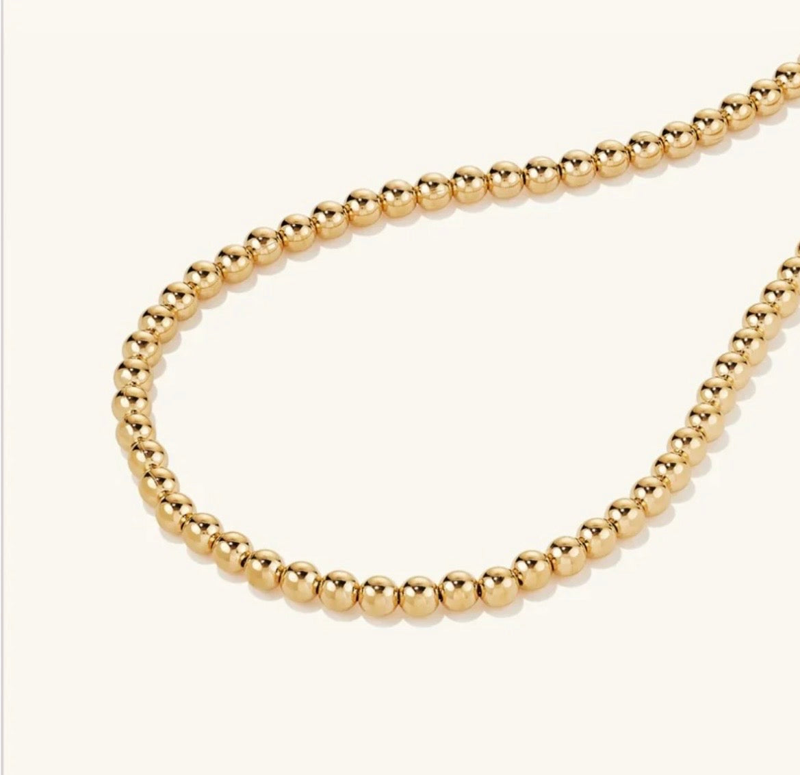 Gold Beaded Necklace