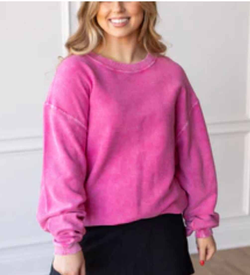 Corded Crew Pullover