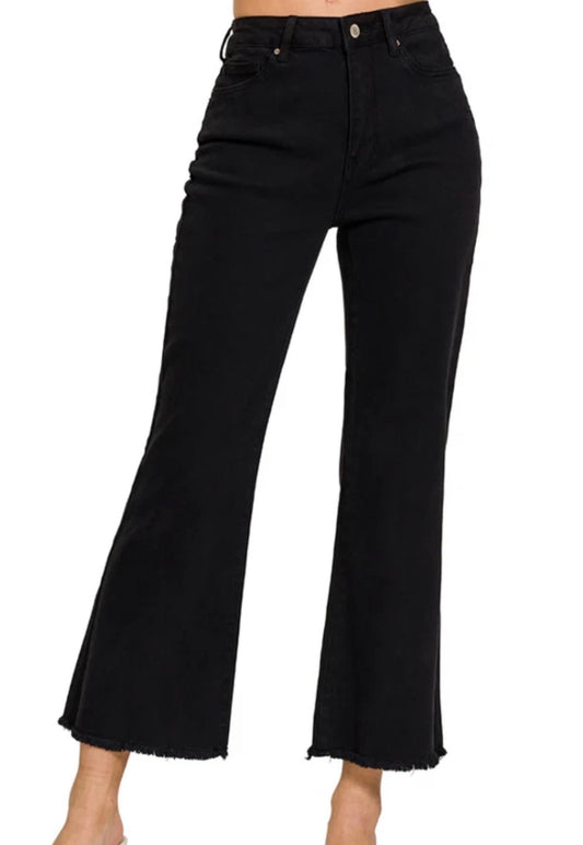 Cropped Wide Leg Jeans