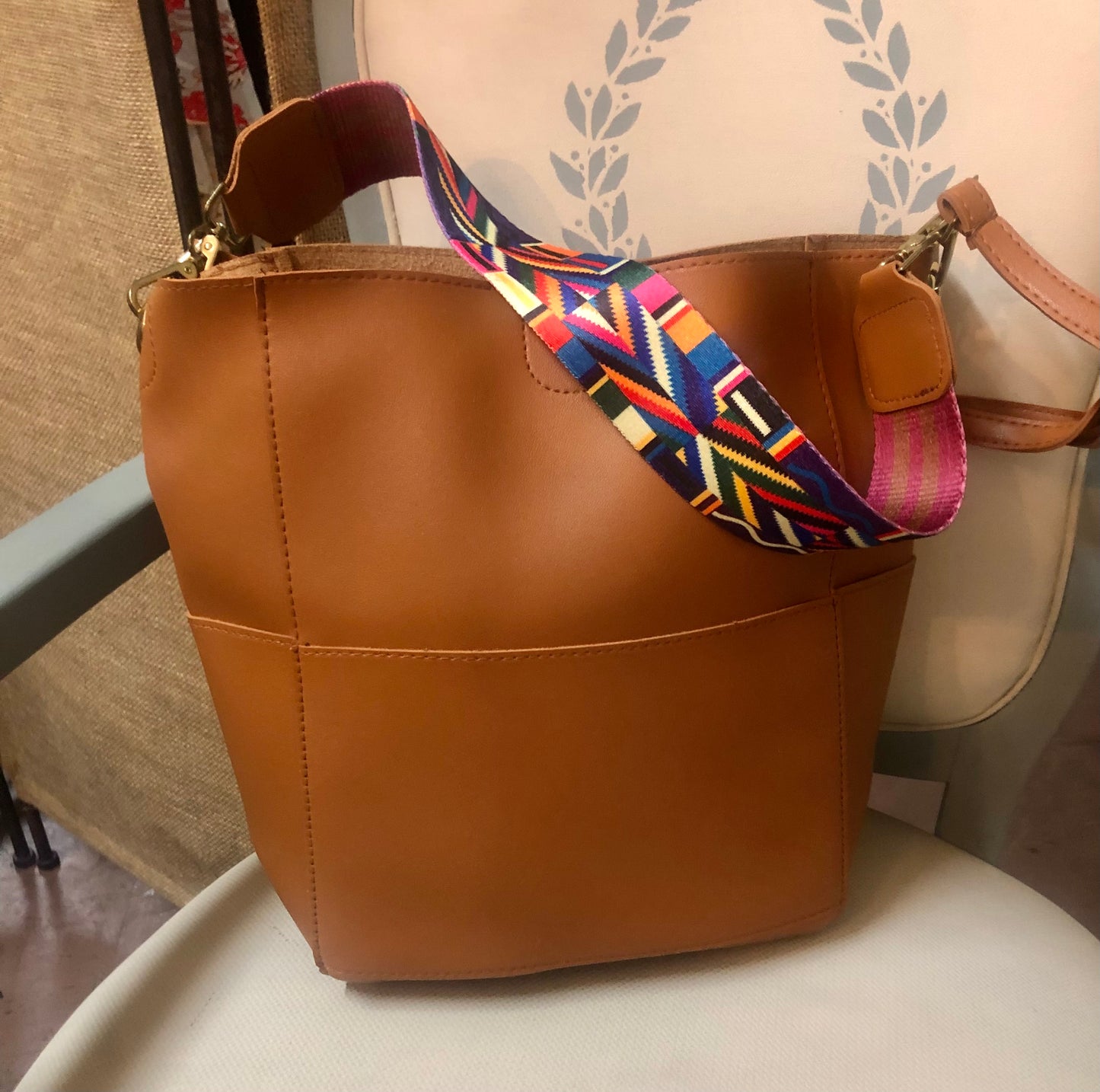 Hand Bag with Guitar Strap