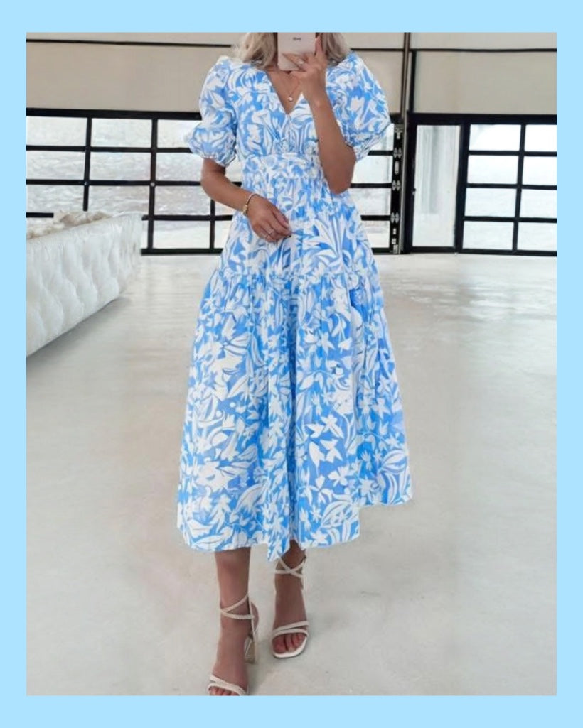 Blue Ivy Floral Midi Dress