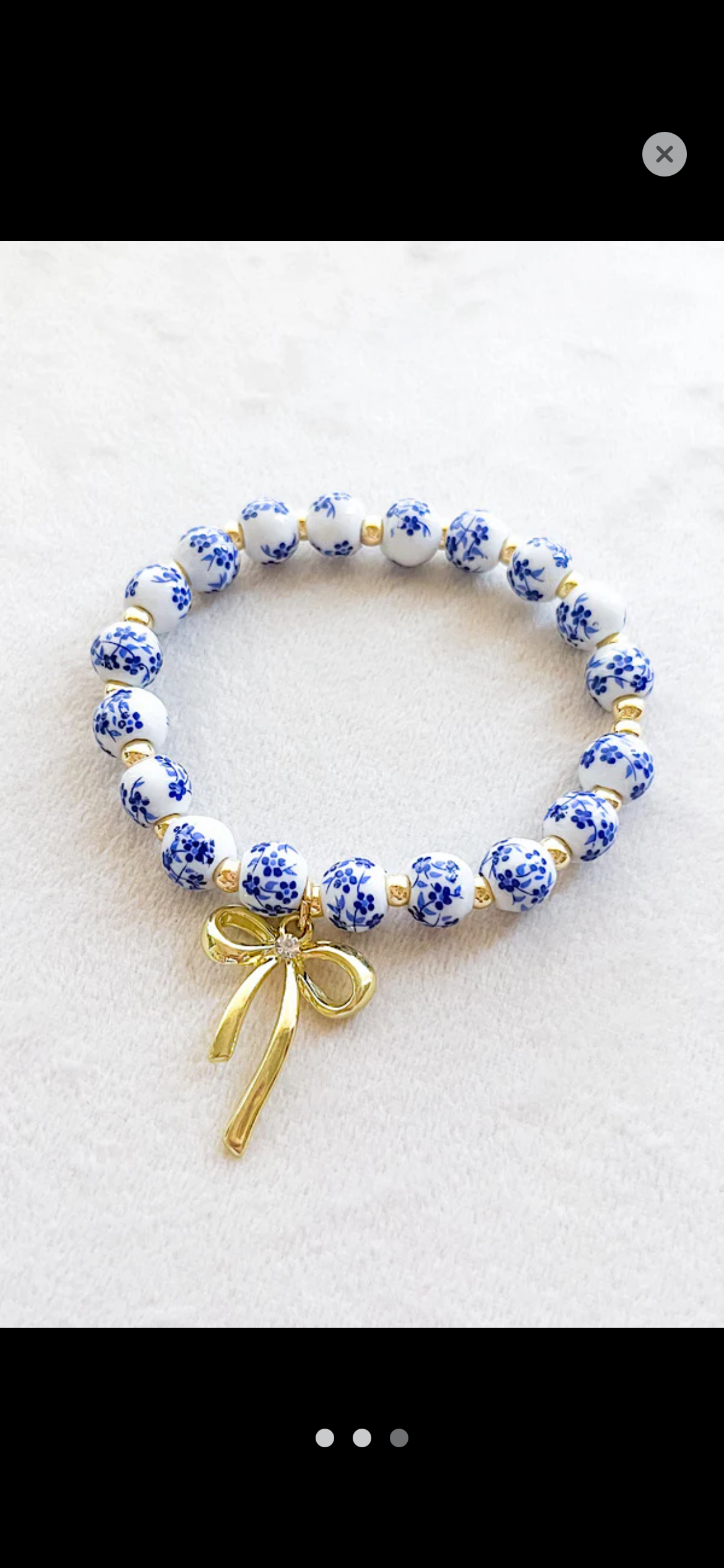 Ivy Floral Bracelet with Bow