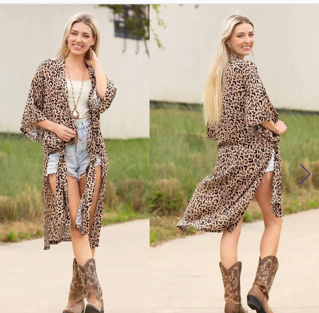 Animal Print Duster