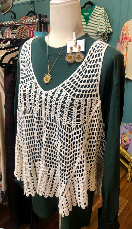 Crochet Flowy Vest