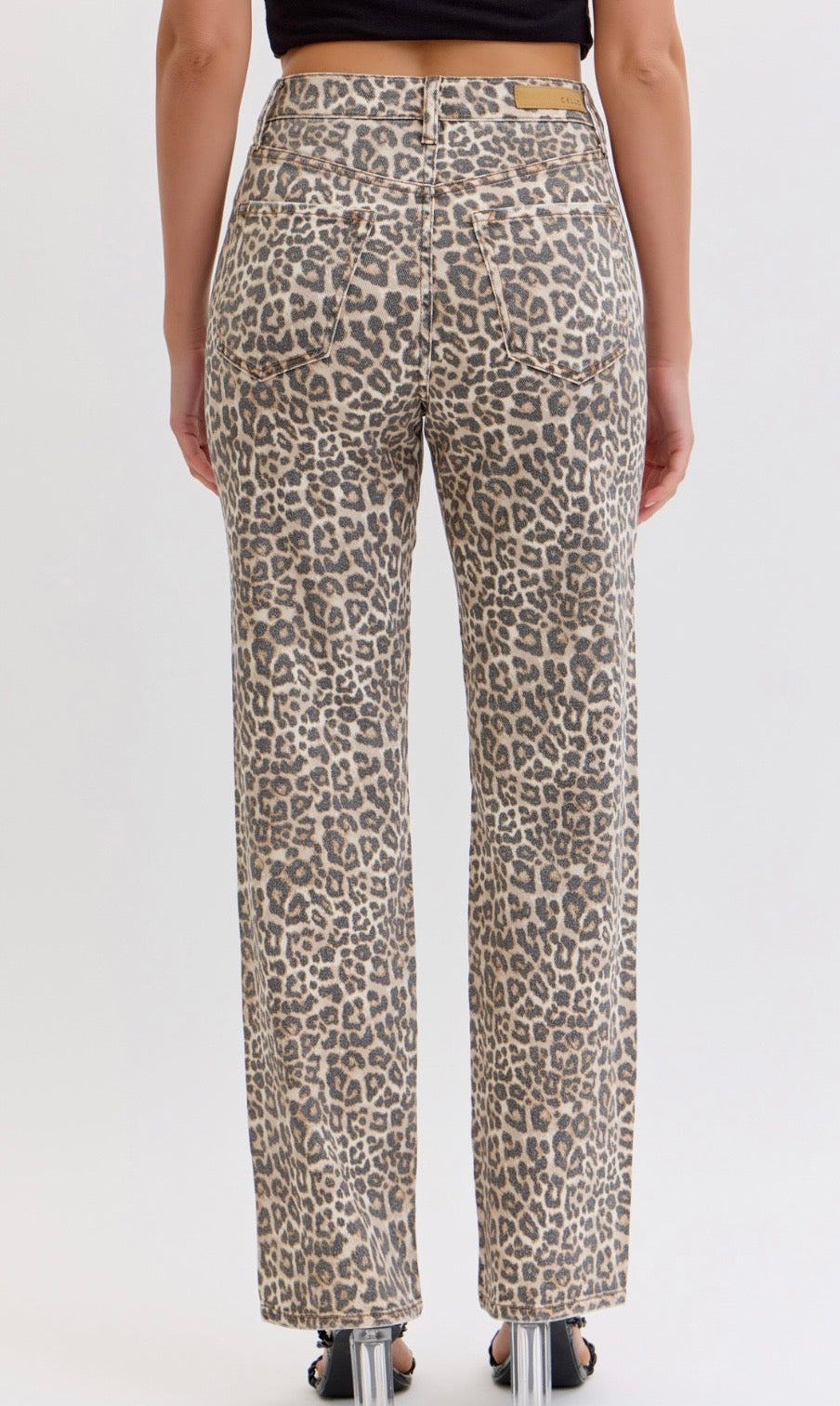 Cello Leopard Wash High Rise