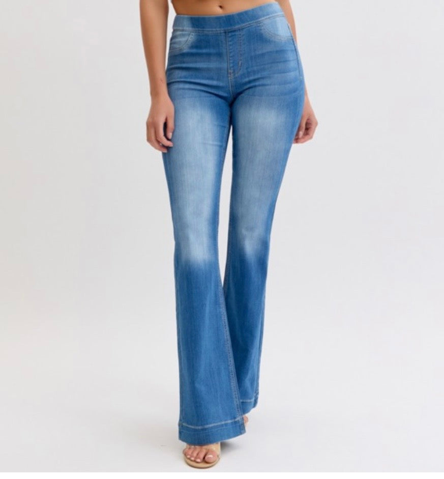 Cello Mid Rise Pull On Flares