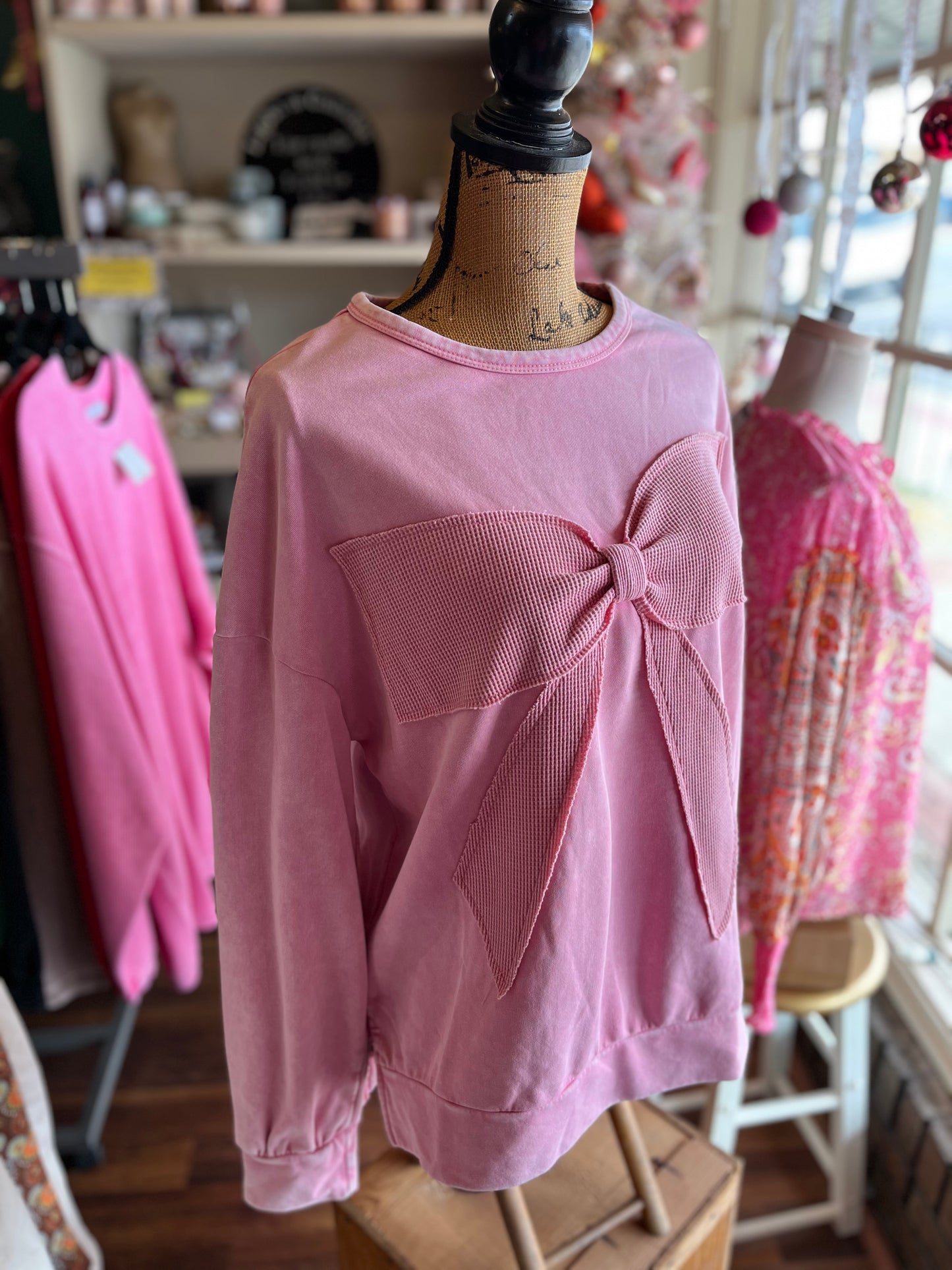 Pink Bella Bow Pullover
