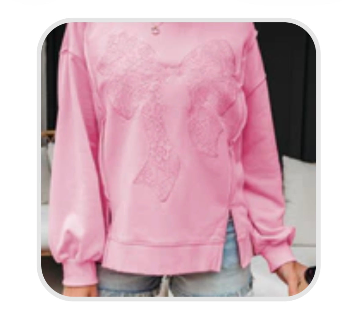 Pink Bella Bow Pullover