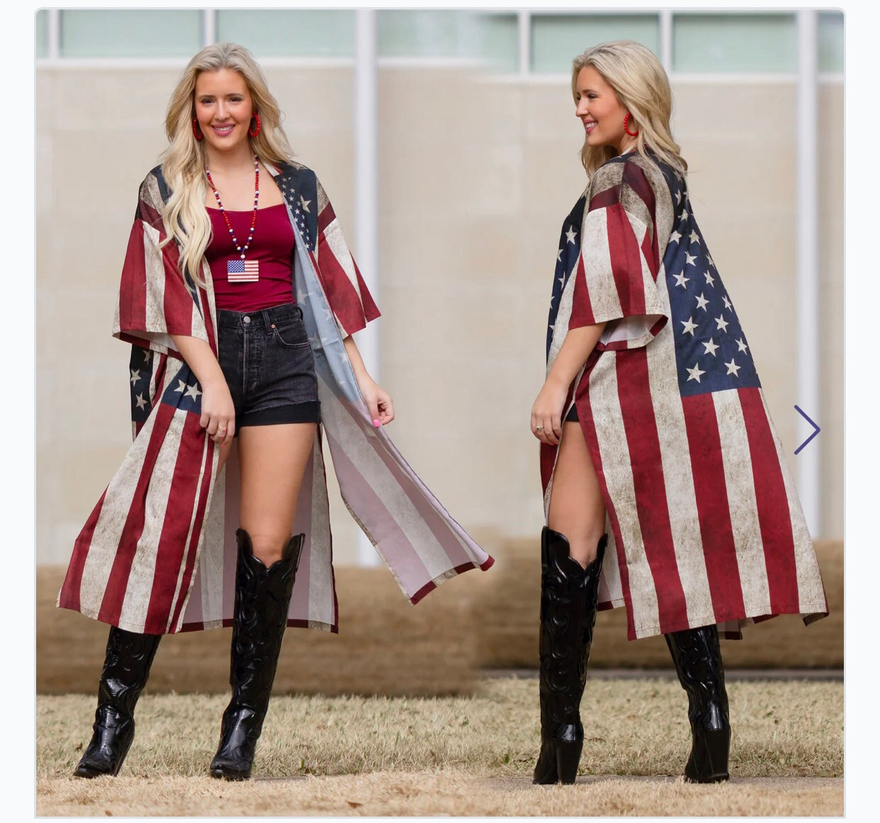 American Flag Kimono