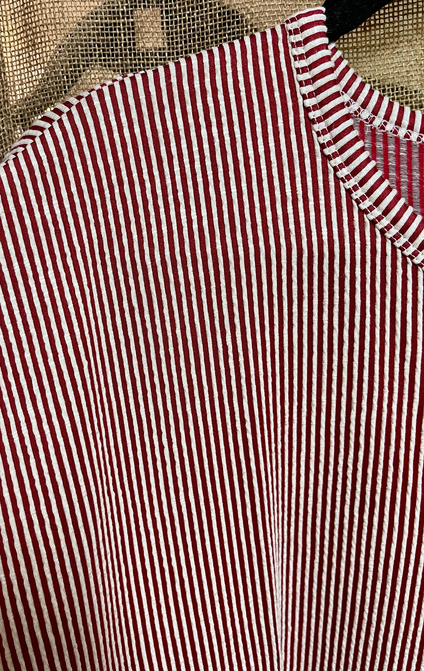 Ribbed Crew Neck Top